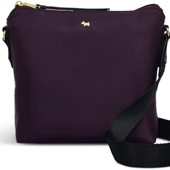 RADLEY London Filey Avenue Responsible  Ziptop Crossbody Bag,purple,black,nylon - Picture 1 of 13